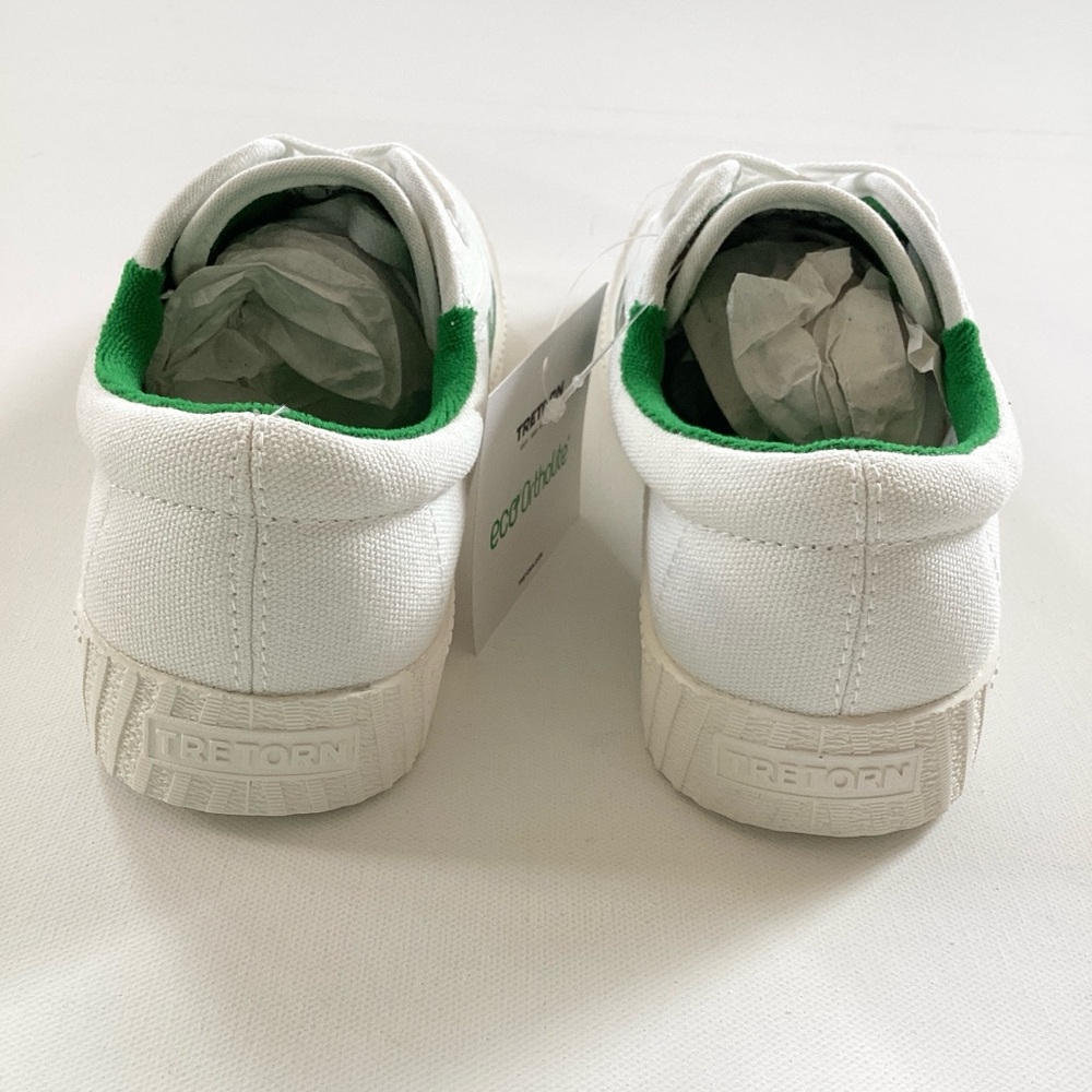 NWT Tretorn Nylite Plus White and Green Sneakers - Picture 6 of 11